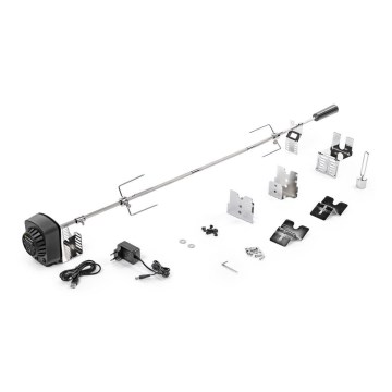 Fieldmann - Rotisserispyd med 230V motor, i rustfrit stål