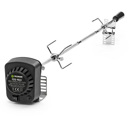 Fieldmann - Rotisserispyd med 230V motor, i rustfrit stål