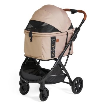 Fikago - Klapvogn til hunde og katte AGILE HUGGY beige