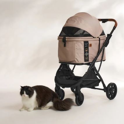 Fikago - Klapvogn til hunde og katte AGILE HUGGY beige
