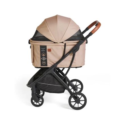 Fikago - Klapvogn til hunde og katte AGILE HUGGY beige