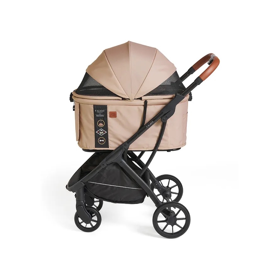 Fikago - Klapvogn til hunde og katte AGILE HUGGY beige