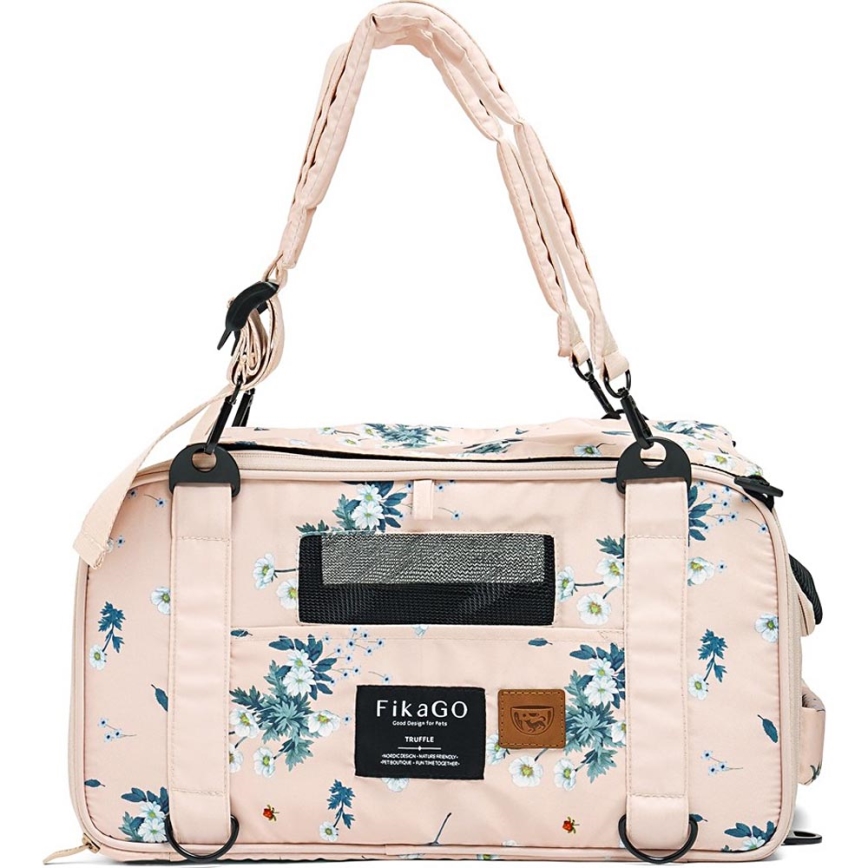 Fikago - Travel carrier bag til dogs og cats TRUFFLE Artic Blomst