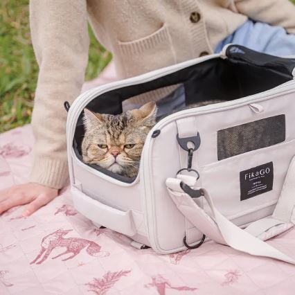 Fikago - Travel carrier bag til dogs og cats TRUFFLE Artic Blomst