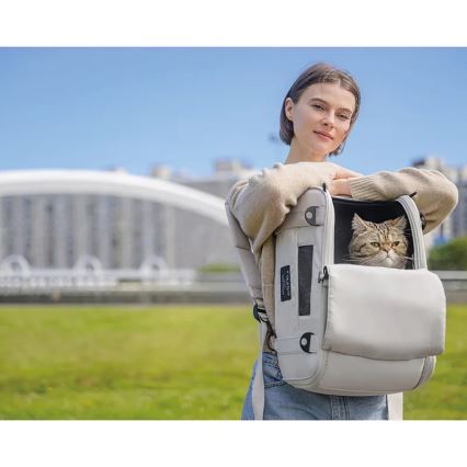 Fikago - Travel carrier bag til dogs og cats TRUFFLE Artic Blomst