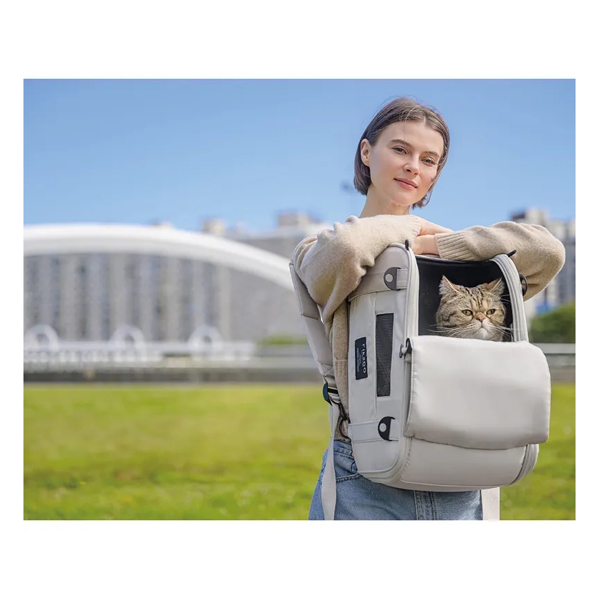 Fikago - Travel carrier bag til dogs og cats TRUFFLE Artic Blomst