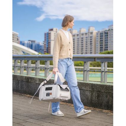 Fikago - Travel carrier bag til dogs og cats TRUFFLE Artic Blomst