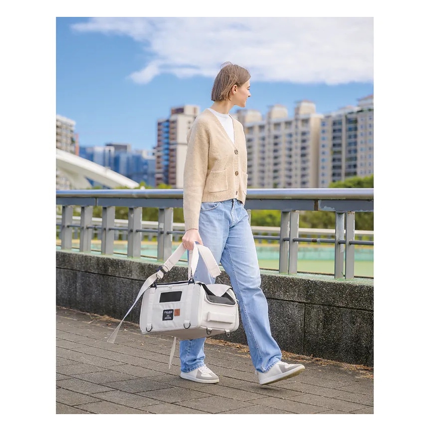 Fikago - Travel carrier bag til dogs og cats TRUFFLE Artic Blomst