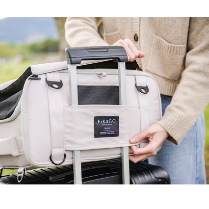 Fikago - Travel carrier bag til dogs og cats TRUFFLE Artic Blomst