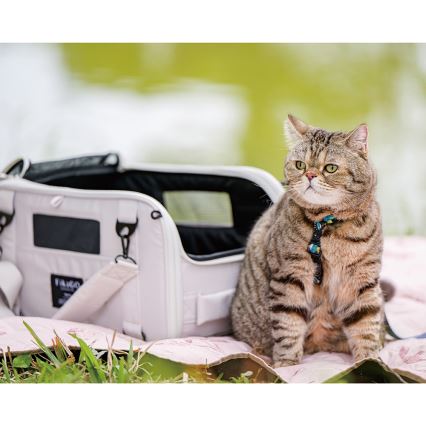 Fikago - Travel carrier bag til dogs og cats TRUFFLE Artic Blomst