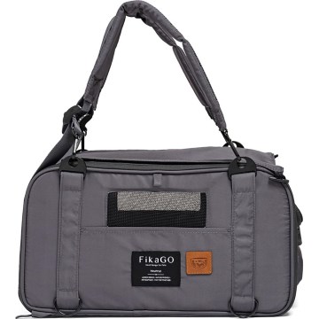Fikago - Travel carrier bag til dogs og cats TRUFFLE Grey
