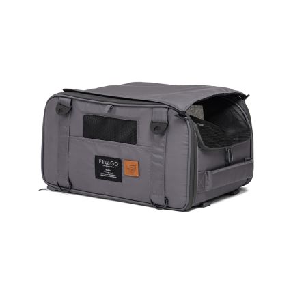Fikago - Travel carrier bag til dogs og cats TRUFFLE Grey