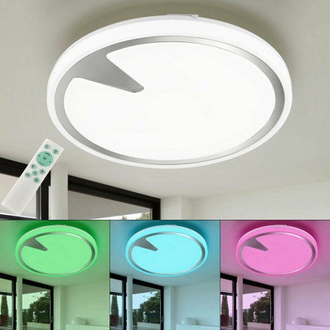 Fischer & Honsel 20754 - LED loftlampe dæmpbar RGBW-farver T-ERIC LED/33W/230V 2700-6500K Wi-Fi Tuya + fjernbetjening
