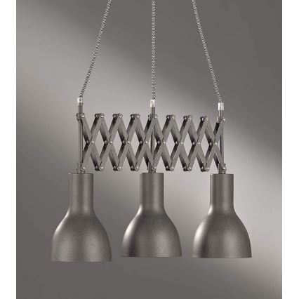 Fischer & Honsel 60273 - Lysekrone i en snor PULL 3xE27/40W/230V