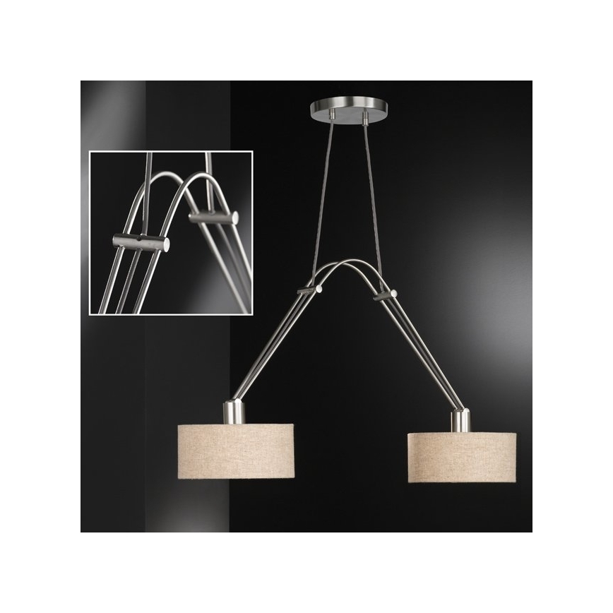 Fischer & Honsel 65170 - Lysekrone i en snor FULLA 2xE27/40W/230V