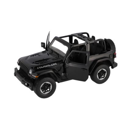 Fjernstyret RC-bil Jeep Wrangler Rubicon RASTAR — sort, 5xAA + 2xAA