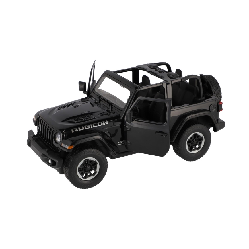 Fjernstyret RC-bil Jeep Wrangler Rubicon RASTAR — sort, 5xAA + 2xAA