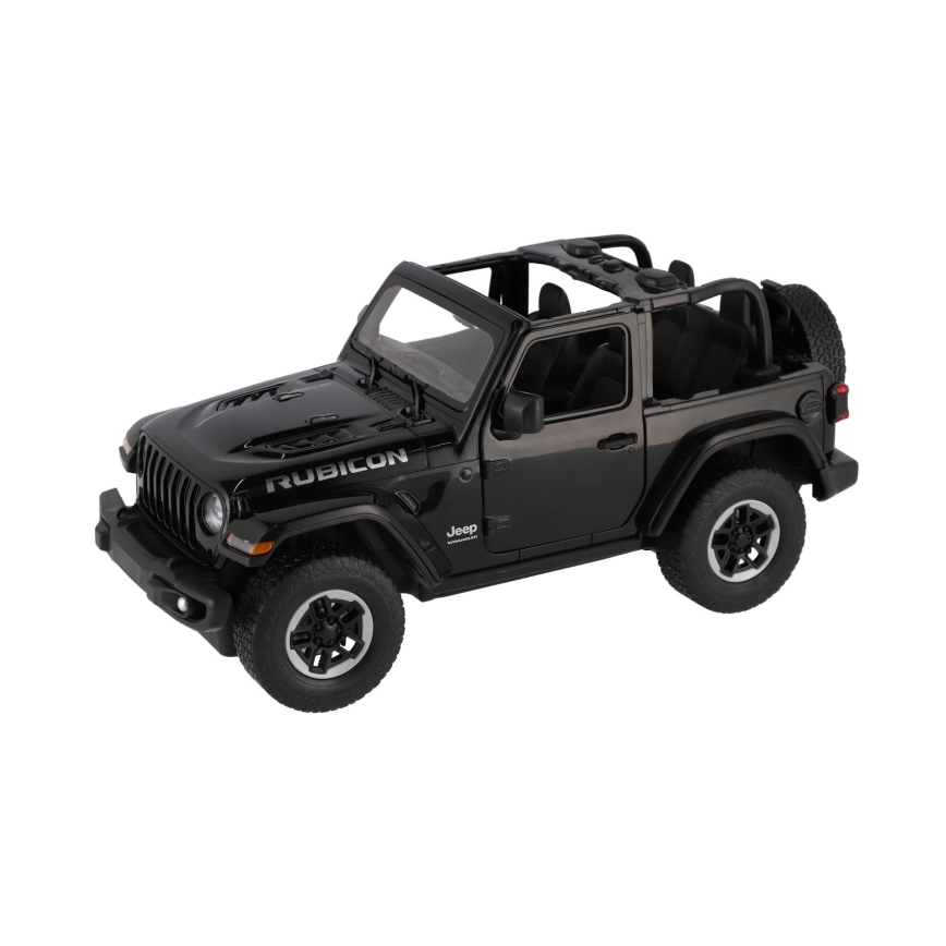Fjernstyret RC-bil Jeep Wrangler Rubicon RASTAR — sort, 5xAA + 2xAA