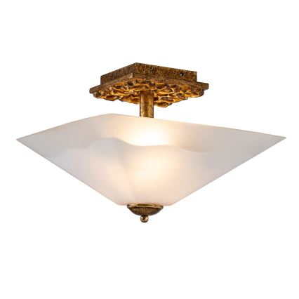 Flambeau STAR-F-S-DG - Loftlampe STAR 2xE27/40W/230V kobber