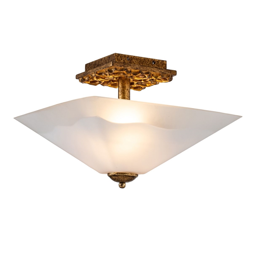 Flambeau STAR-F-S-DG - Loftlampe STAR 2xE27/40W/230V kobber