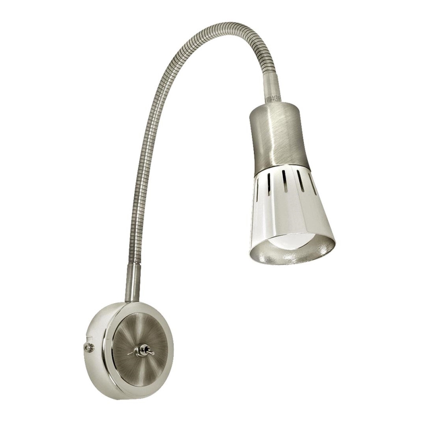 Fleksibel bordlampe ARENA 1xE14/40W/230V mat krom