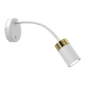 Fleksibel bordlampe JOKER 1xGU10/8W/230V hvid/guld