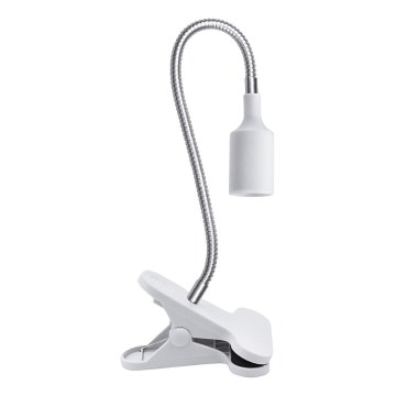 Fleksibel bordlampe med klemme CLIP 1xE27/30W/230V hvid