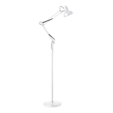 Fleksibel gulvlampe AURIQ 1xE27/60W/230V 184 cm hvid