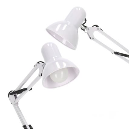 Fleksibel gulvlampe AURIQ 1xE27/60W/230V 184 cm hvid