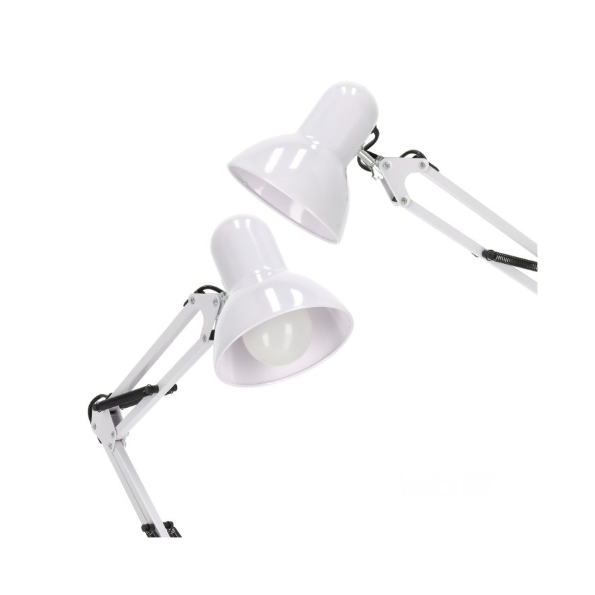 Fleksibel gulvlampe AURIQ 1xE27/60W/230V 184 cm hvid