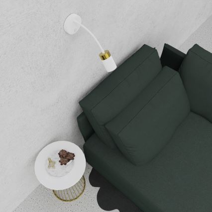 Fleksibel bordlampe JOKER 1xGU10/8W/230V hvid/guld