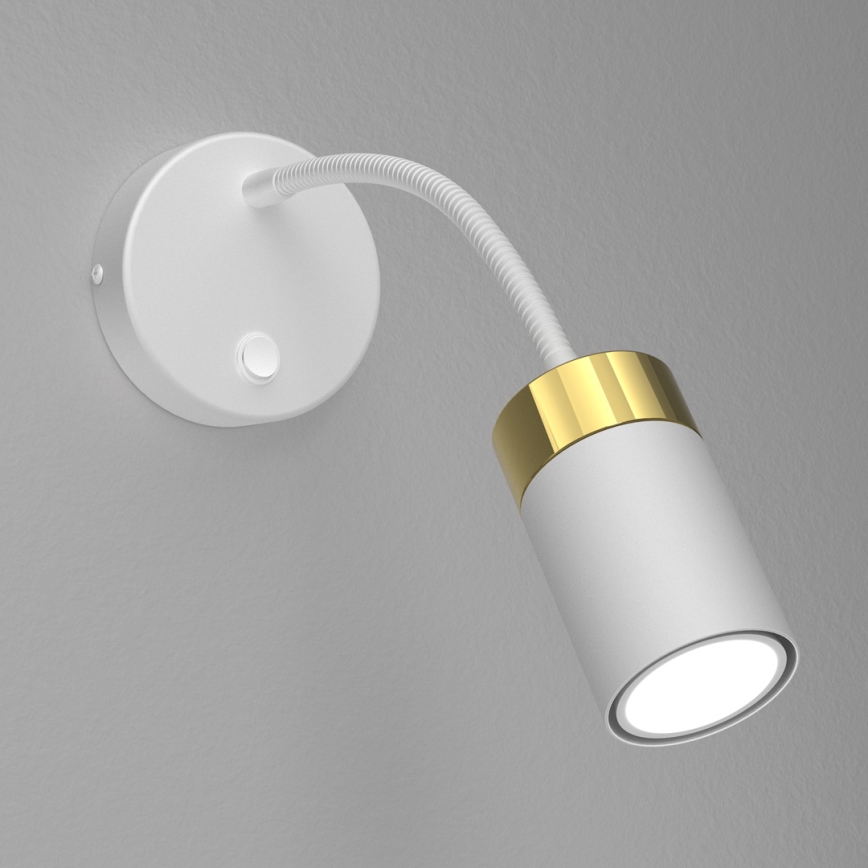 Fleksibel bordlampe JOKER 1xGU10/8W/230V hvid/guld