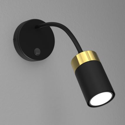 Fleksibel bordlampe JOKER 1xGU10/8W/230V sort/guld