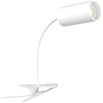 Fleksibel klemme-lampe PUNTO 1xGU10/9W/230V hvid
