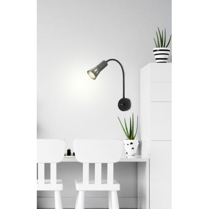 Fleksibel bordlampe ARENA 1xE14/40W/230V sort