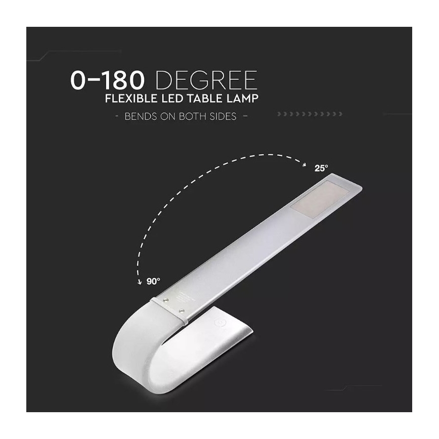 Fleksibel LED bordlampe dæmpbar LED/6,5W/5V 3000K/4500K/6000K