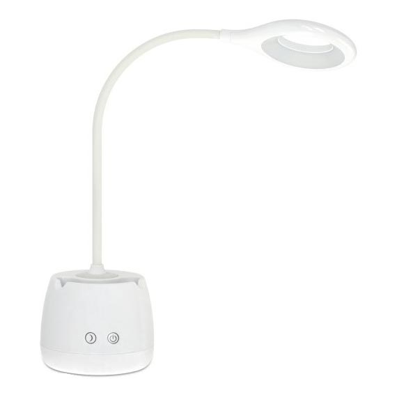 Fleksibel LED bordlampe dæmpbar og genopladelig LUSIA LED/5W/5V 3000/4000K 1200 mAh hvid