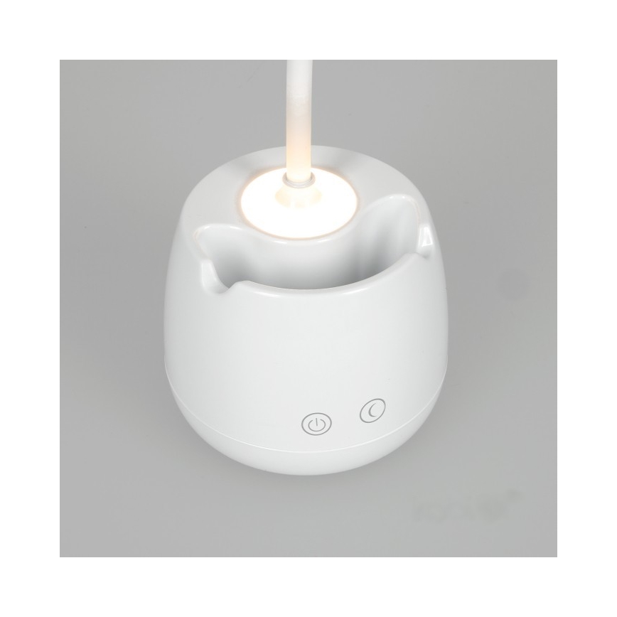 Fleksibel LED bordlampe dæmpbar og genopladelig LUSIA LED/5W/5V 3000/4000K 1200 mAh hvid