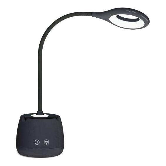Fleksibel LED bordlampe dæmpbar og genopladelig LUSIA LED/5W/5V 3000/4000K 1200 mAh sort