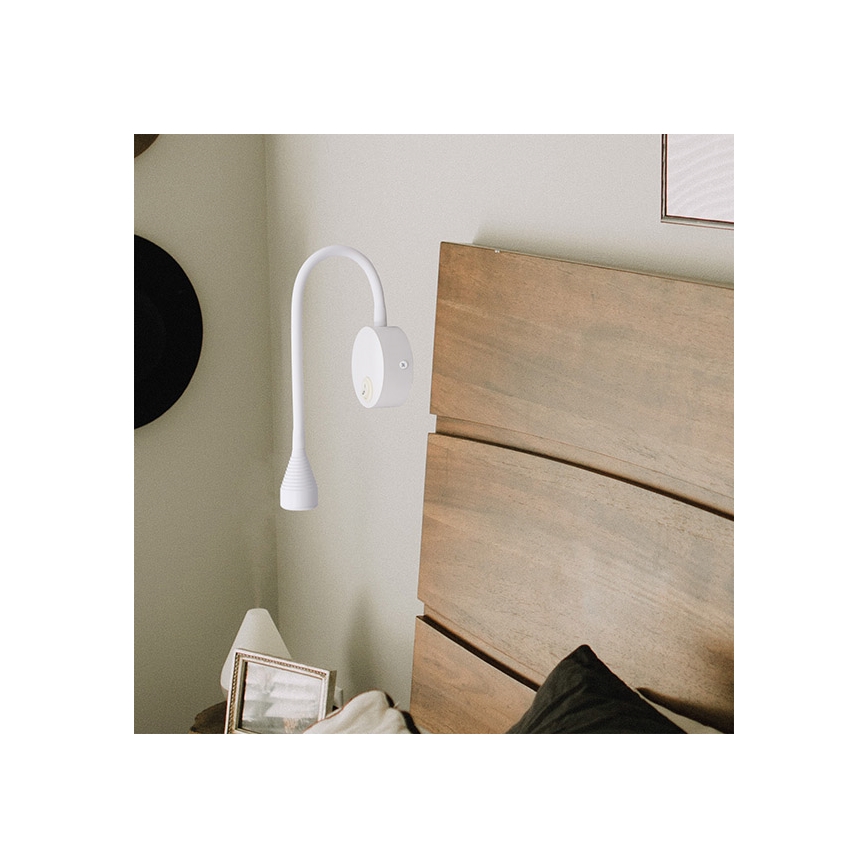 Fleksibel LED lampe IONAS LED/3W/230V 3000K hvid