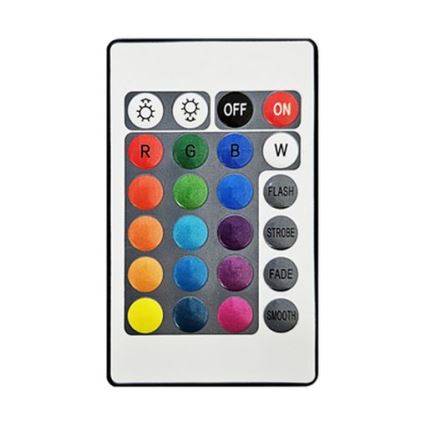Fleksibel LED strip m. RGB-farver dæmpbar LED/6W/5V USB 2 m + fjernbetjening