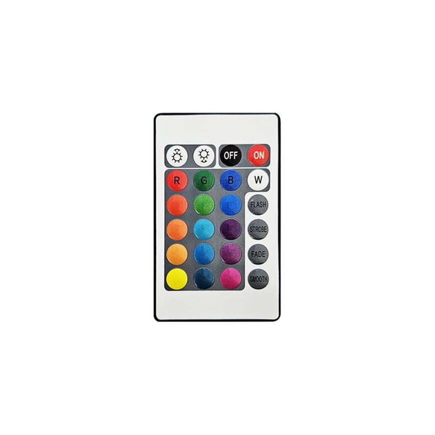 Fleksibel LED strip m. RGB-farver dæmpbar LED/6W/5V USB 2 m + fjernbetjening