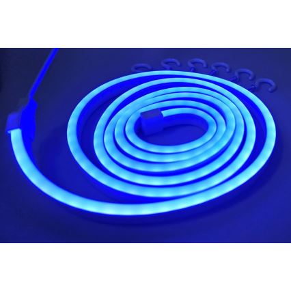 Fleksibel LED strip NEON LED/5V USB 1,8 m blå