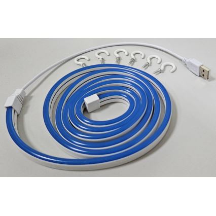 Fleksibel LED strip NEON LED/5V USB 1,8 m blå