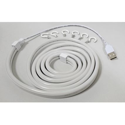 Fleksibel LED strip NEON LED/5V USB 1,8 m hvid