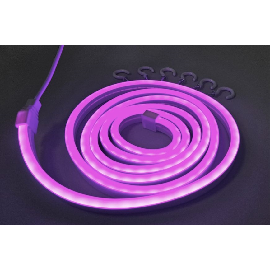 Fleksibel LED strip NEON LED/5V USB 1,8 m lilla