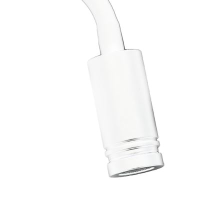 Fleksibel LED væglampe med USB BASE 1xLED/8W+1xLED/2W/230V hvid/sølvfarvet