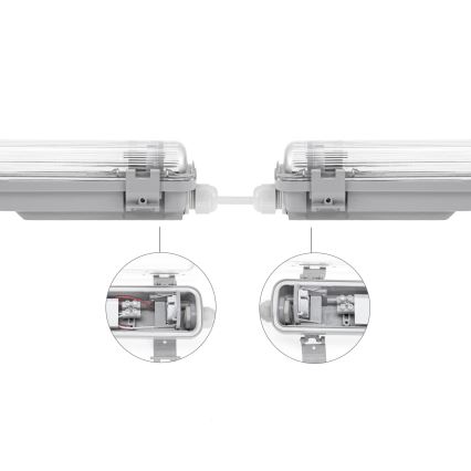 Fluorescerende arbejdslampe LIMEA T8 1xG13/20W/230V IP65 120cm