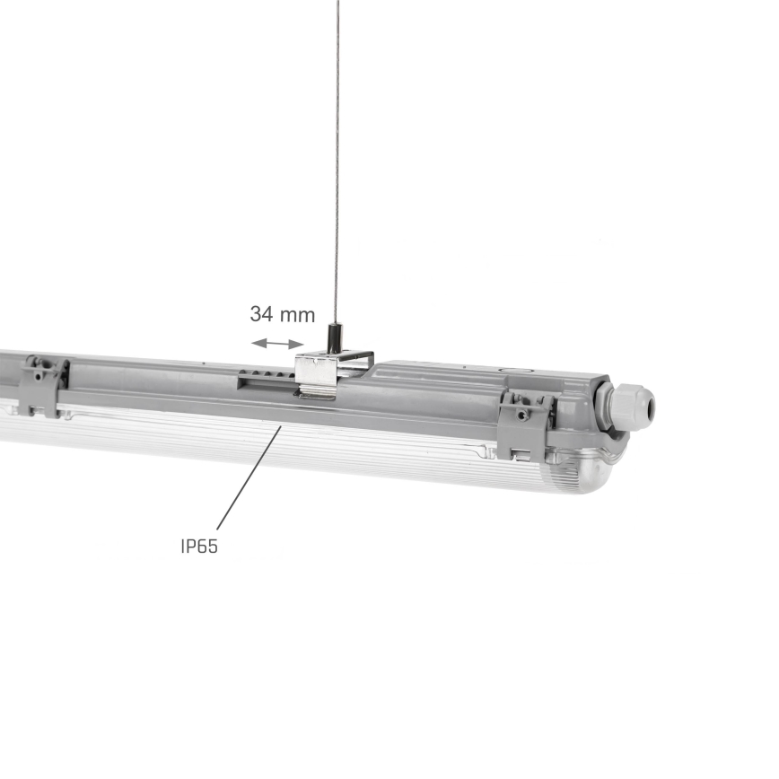 Fluorescerende arbejdslampe LIMEA T8 1xG13/20W/230V IP65 120cm