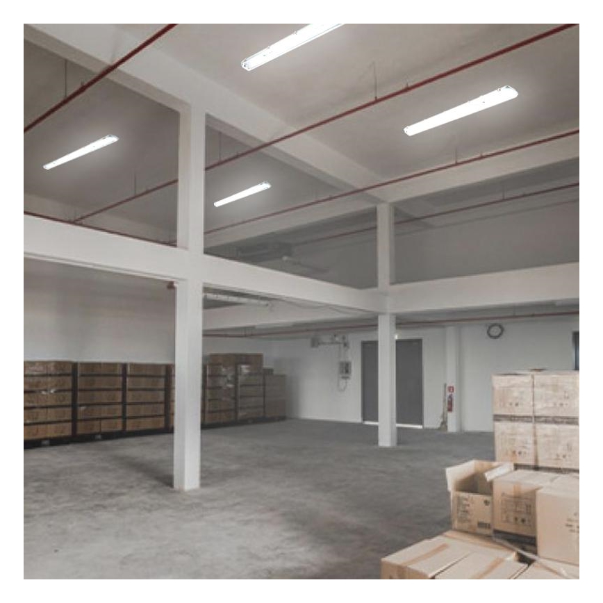 Fluorescerende arbejdslampe T8 2xG13/18W/230V IP65 126 cm